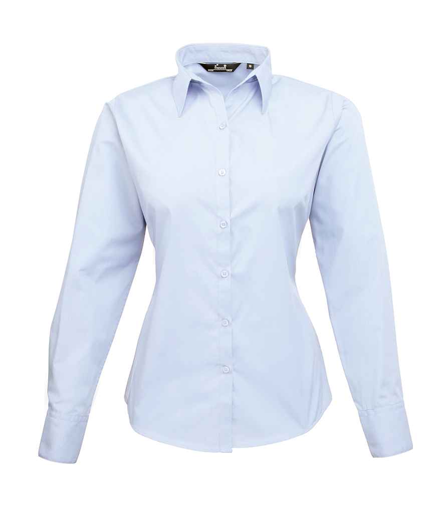 Premier Lds L/S Poplin Blouse