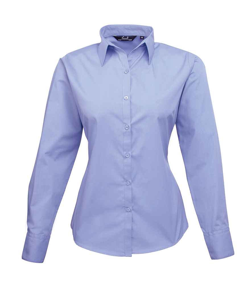 Premier Lds L/S Poplin Blouse