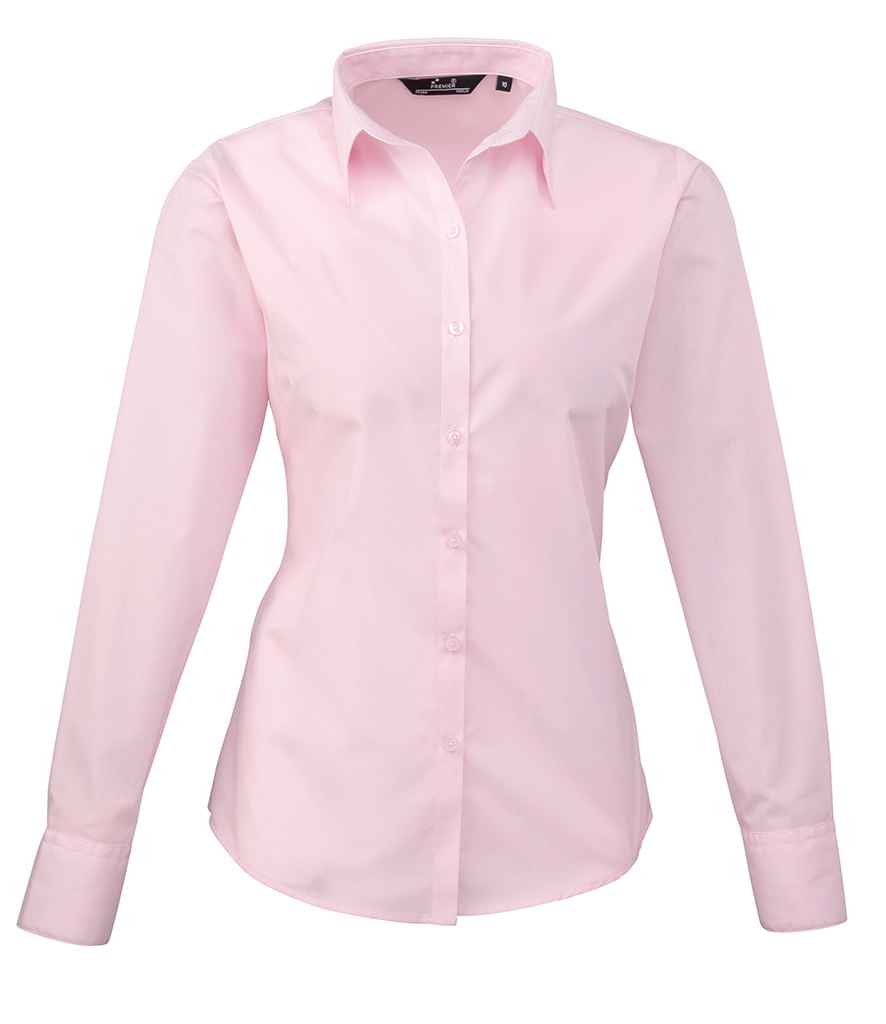 Premier Lds L/S Poplin Blouse