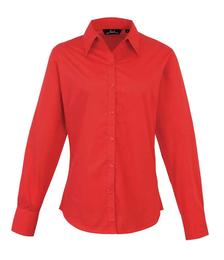 Premier Lds L/S Poplin Blouse