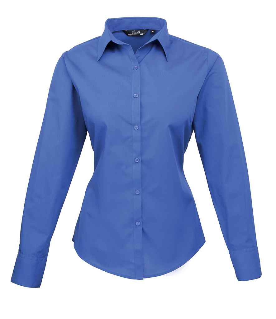 Premier Lds L/S Poplin Blouse