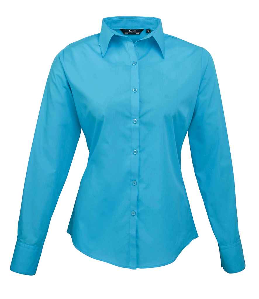 Premier Lds L/S Poplin Blouse