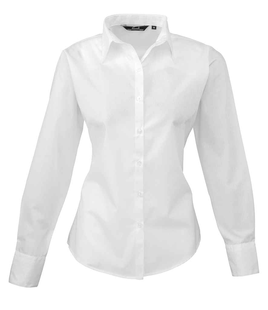 Premier Lds L/S Poplin Blouse