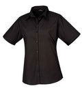 Premier Lds S/S Poplin Blouse