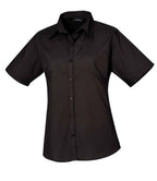 Premier Lds S/S Poplin Blouse