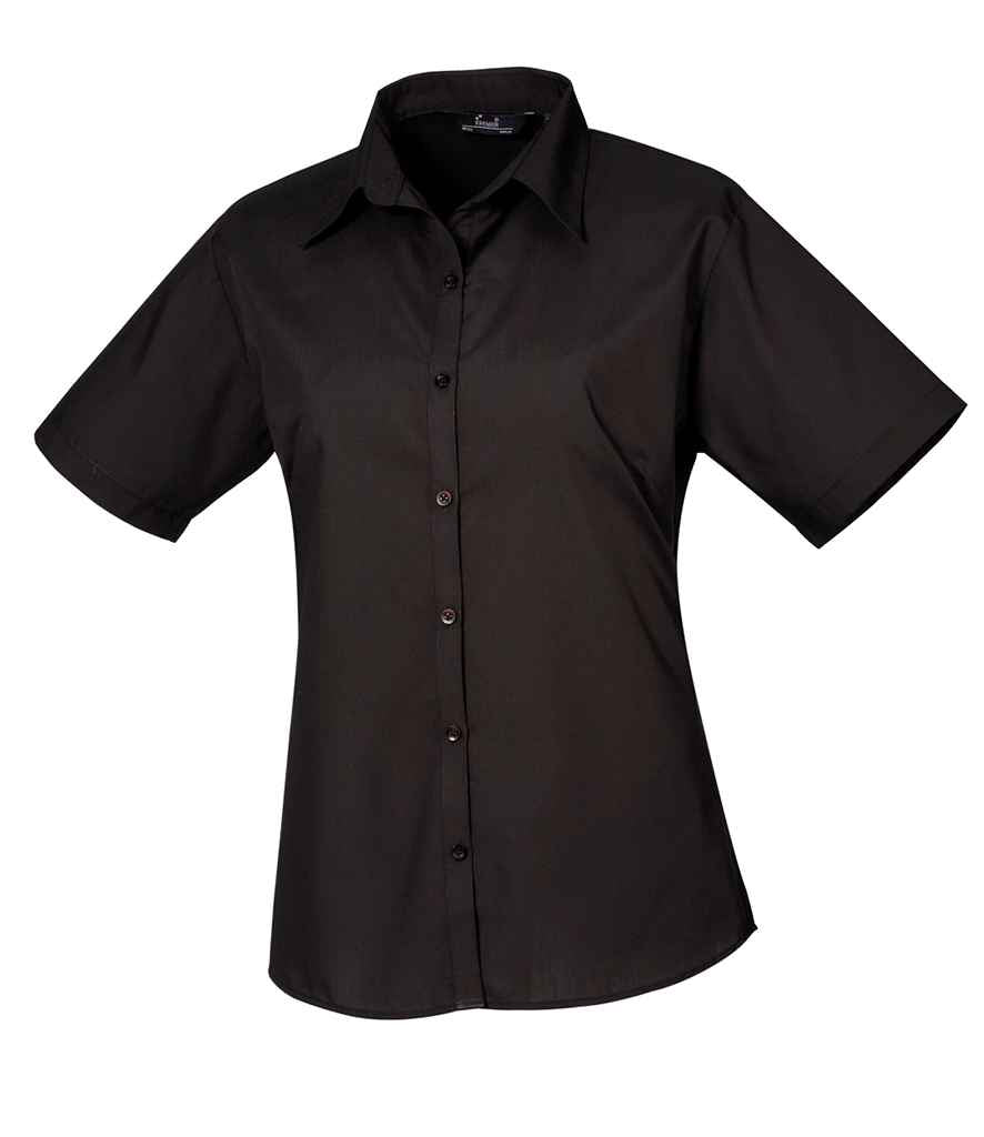 Premier Lds S/S Poplin Blouse