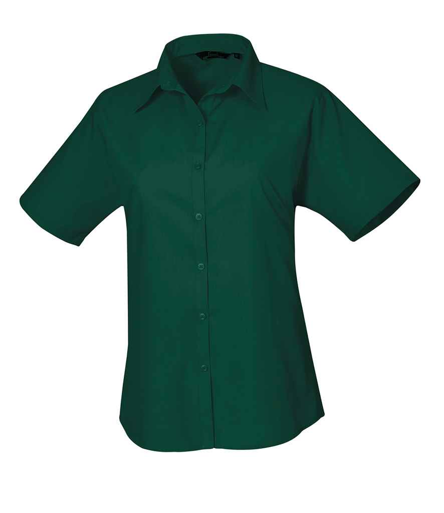Premier Lds S/S Poplin Blouse