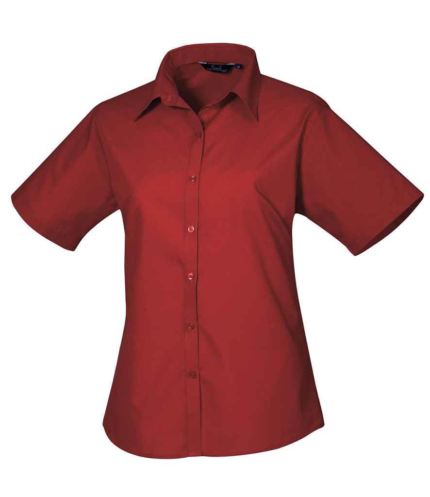 Premier Lds S/S Poplin Blouse