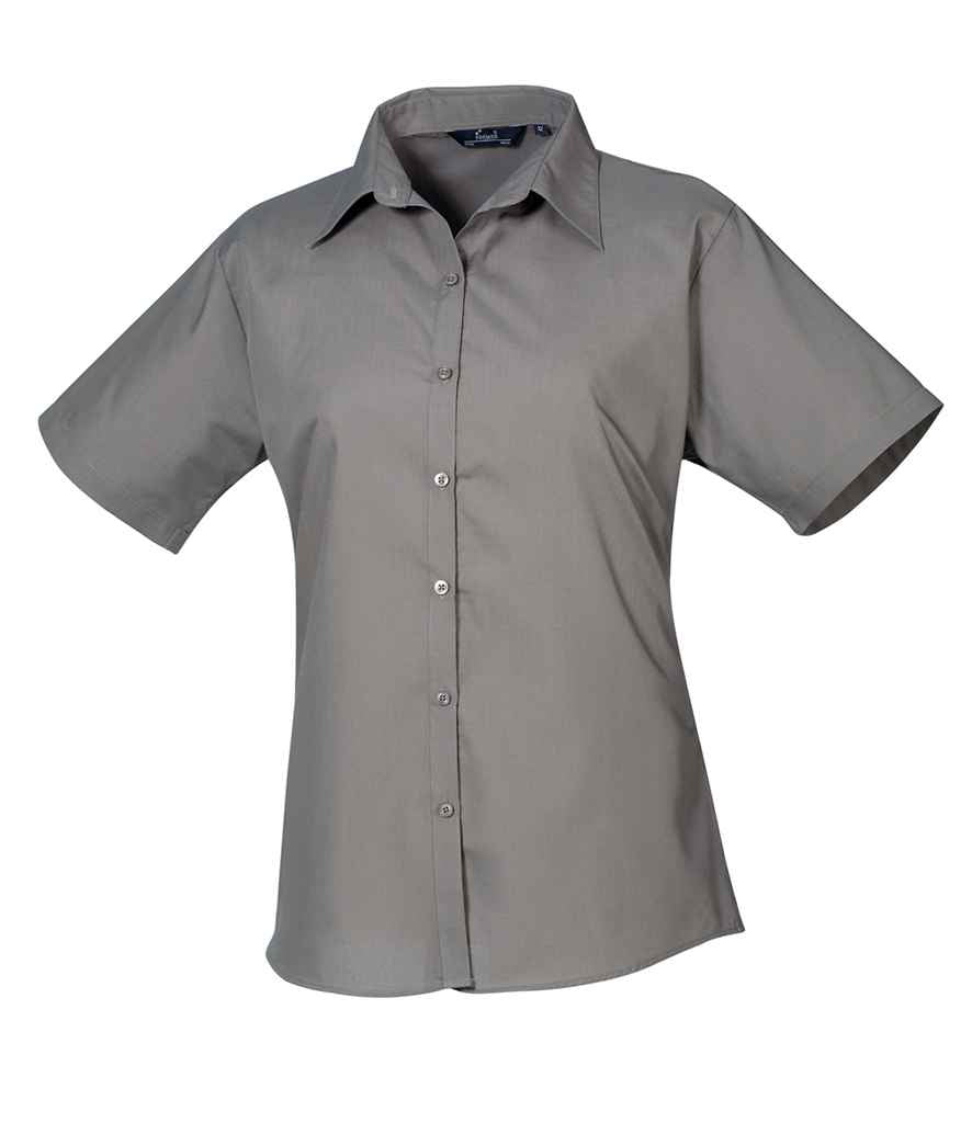 Premier Lds S/S Poplin Blouse