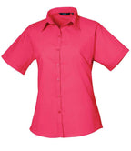 Premier Lds S/S Poplin Blouse