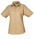 Premier Lds S/S Poplin Blouse