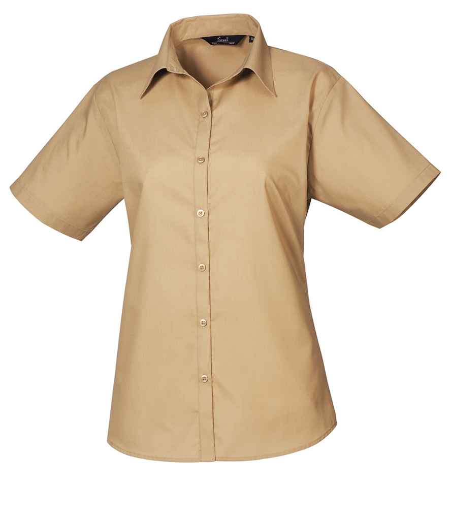 Premier Lds S/S Poplin Blouse