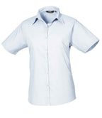 Premier Lds S/S Poplin Blouse