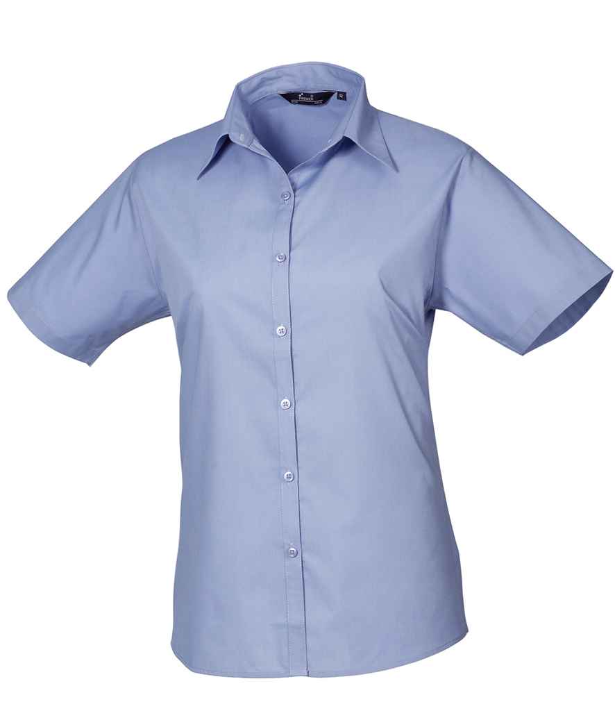 Premier Lds S/S Poplin Blouse