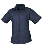 Premier Lds S/S Poplin Blouse