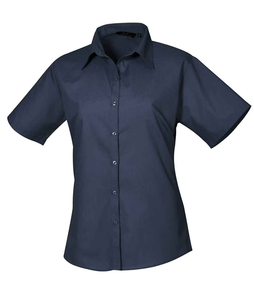 Premier Lds S/S Poplin Blouse