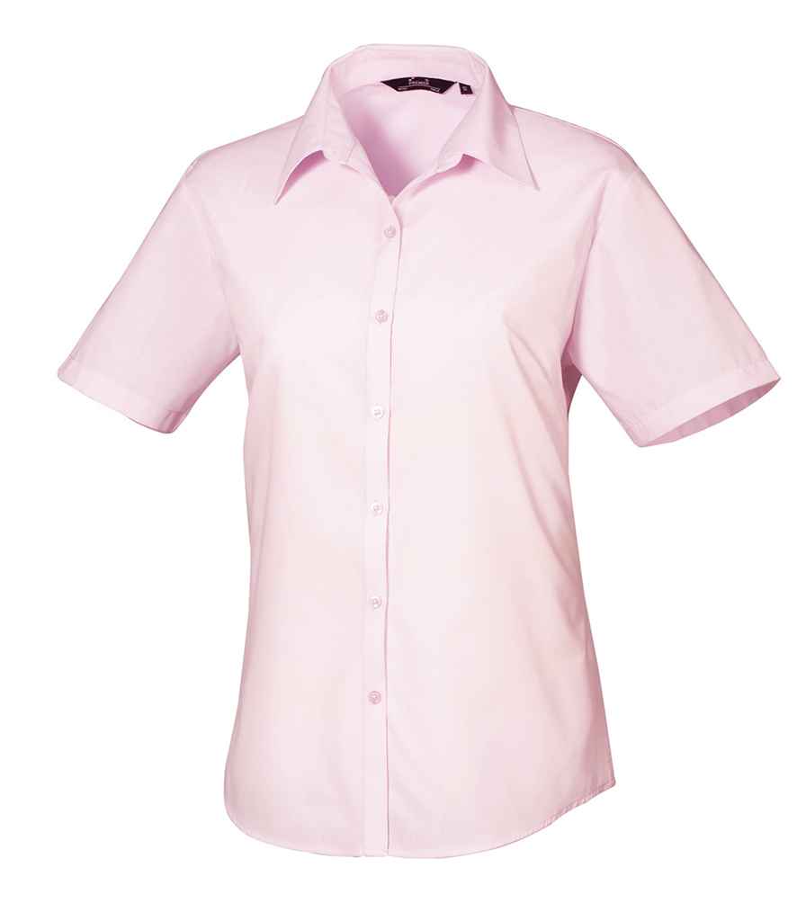 Premier Lds S/S Poplin Blouse