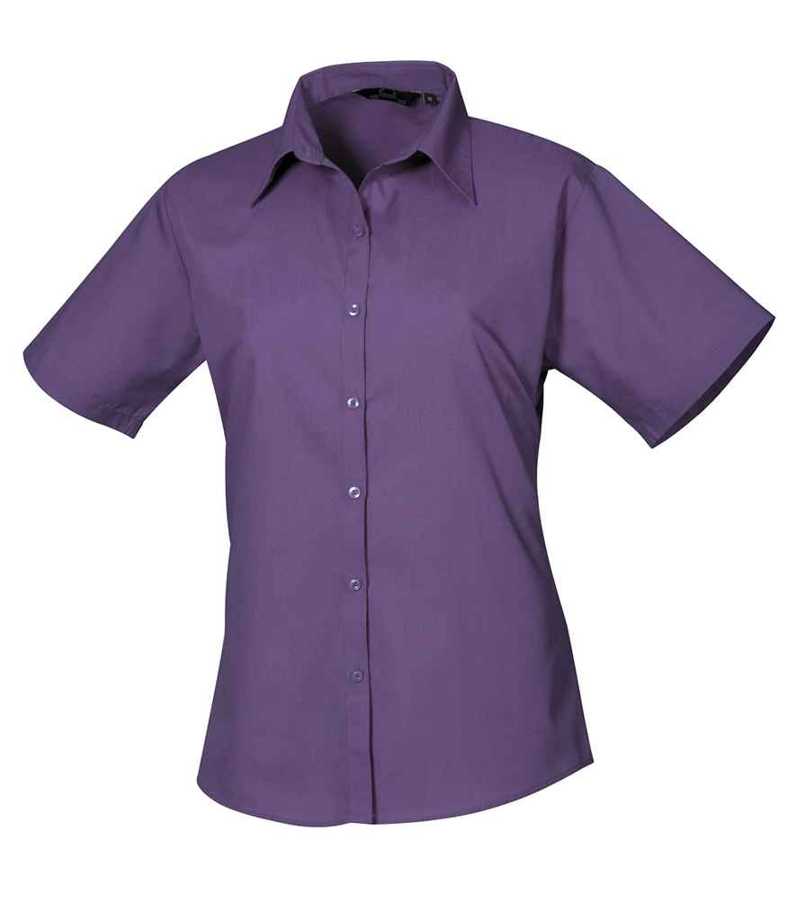 Premier Lds S/S Poplin Blouse