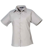 Premier Lds S/S Poplin Blouse