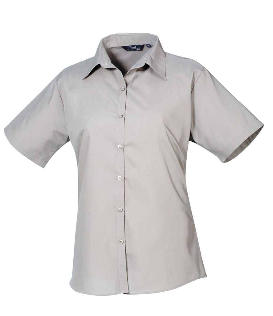 Premier Lds S/S Poplin Blouse