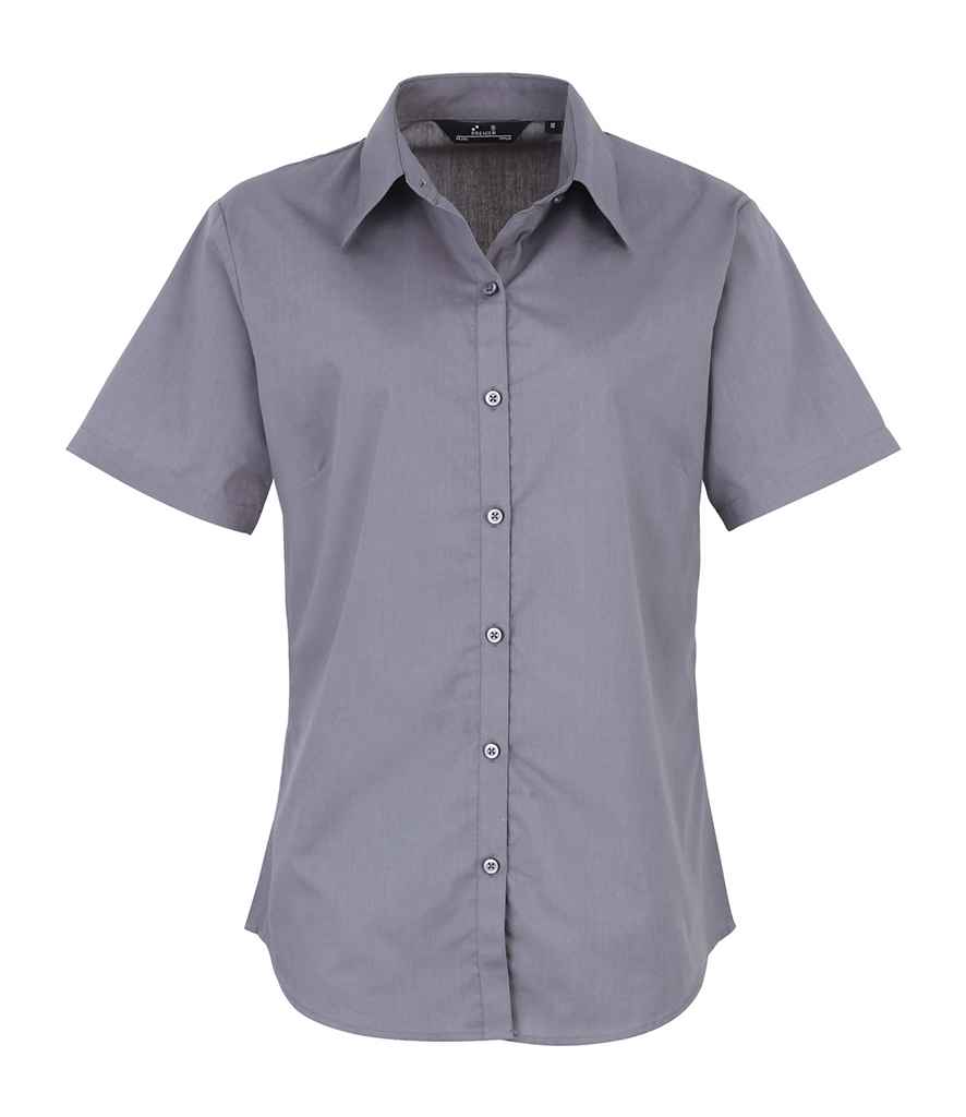 Premier Lds S/S Poplin Blouse