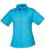 Premier Lds S/S Poplin Blouse