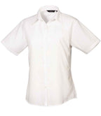 Premier Lds S/S Poplin Blouse