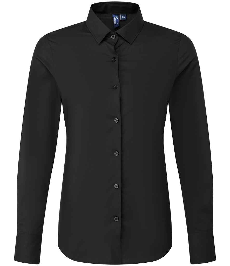 Premier Lds L/S Recyclight Poplin Shirt