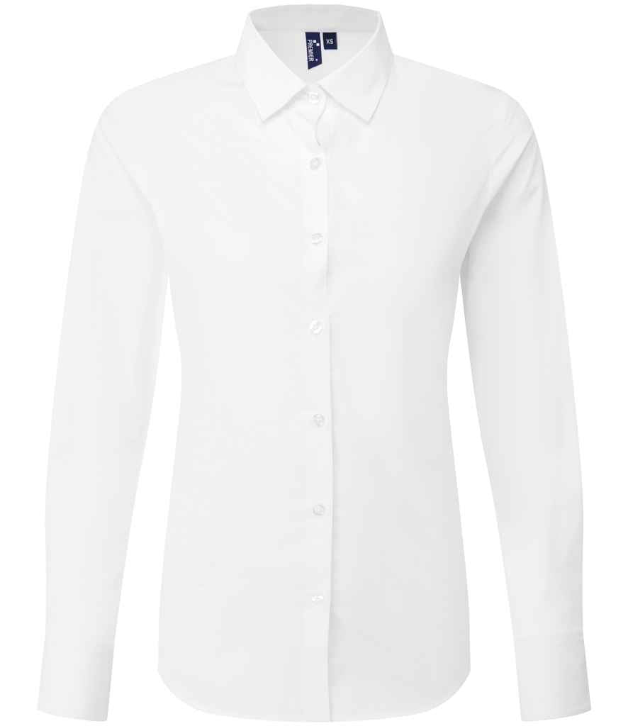 Premier Lds L/S Recyclight Poplin Shirt