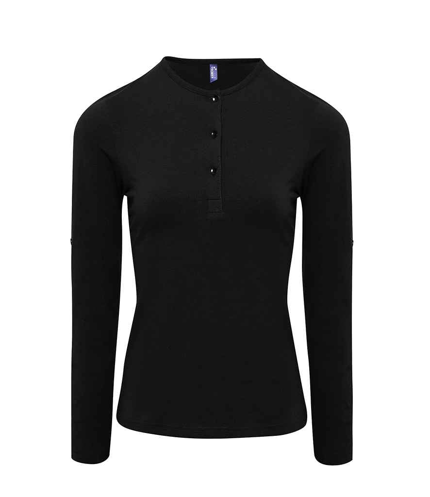 Premier Lds Long John Roll Slv T