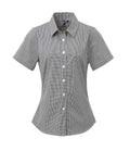 Premier Lds Microcheck S/S Shirt