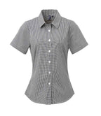 Premier Lds Microcheck S/S Shirt