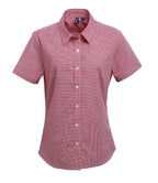Premier Lds Microcheck S/S Shirt