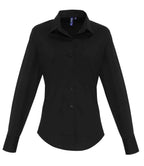 Premier Lds L/S Stretch Fit Poplin Sht