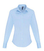 Premier Lds L/S Stretch Fit Poplin Sht