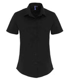 Premier Lds S/S Stretch Fit Poplin Sht