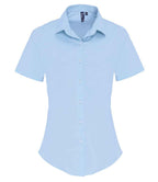 Premier Lds S/S Stretch Fit Poplin Sht