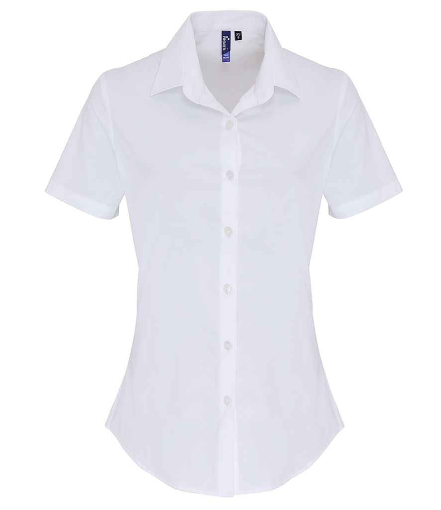 Premier Lds S/S Stretch Fit Poplin Sht