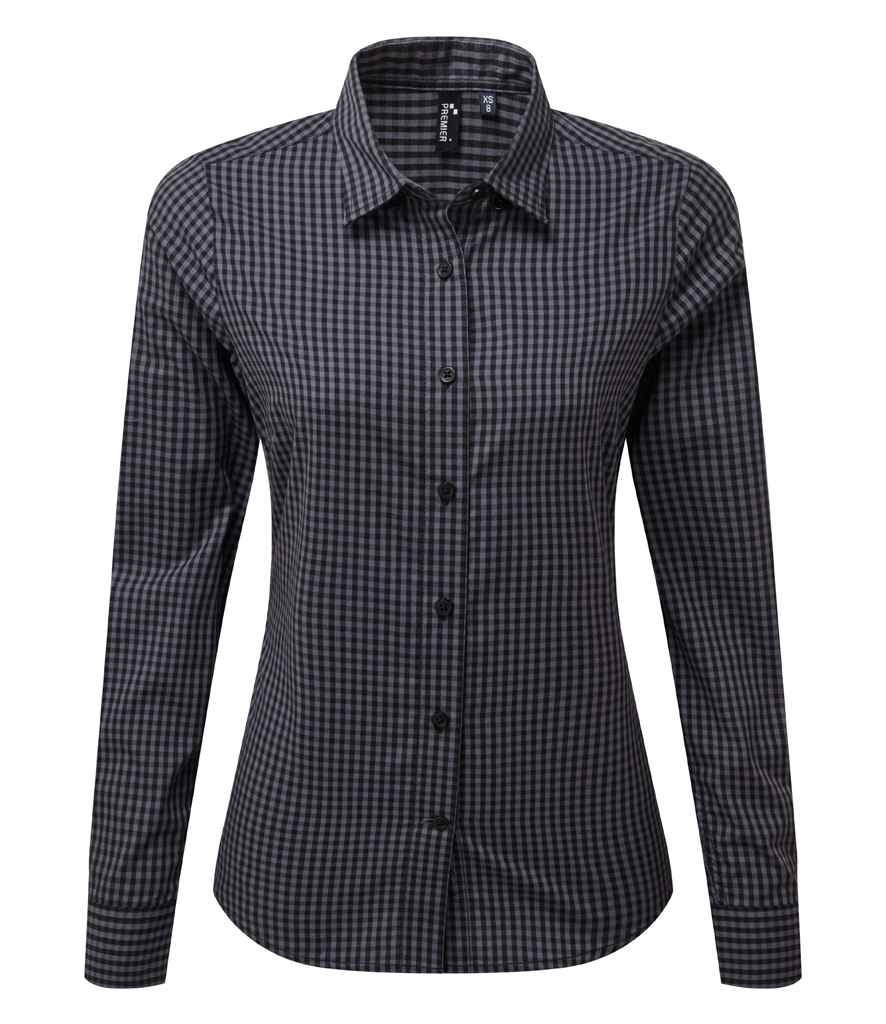 Premier Lds L/S Maxton Check Sht