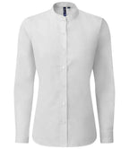 Premier Lds Banded Collar Grandad Shirt