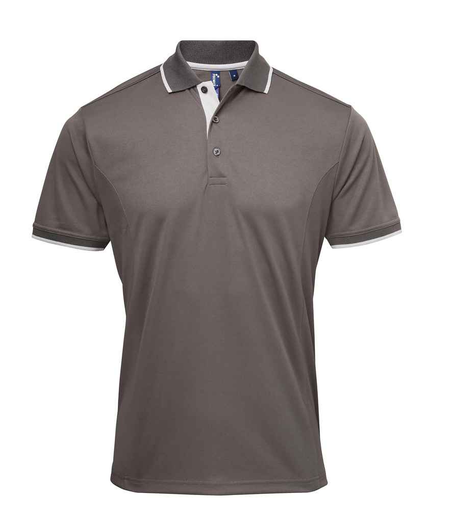 Premier Contrast Coolchecker Polo