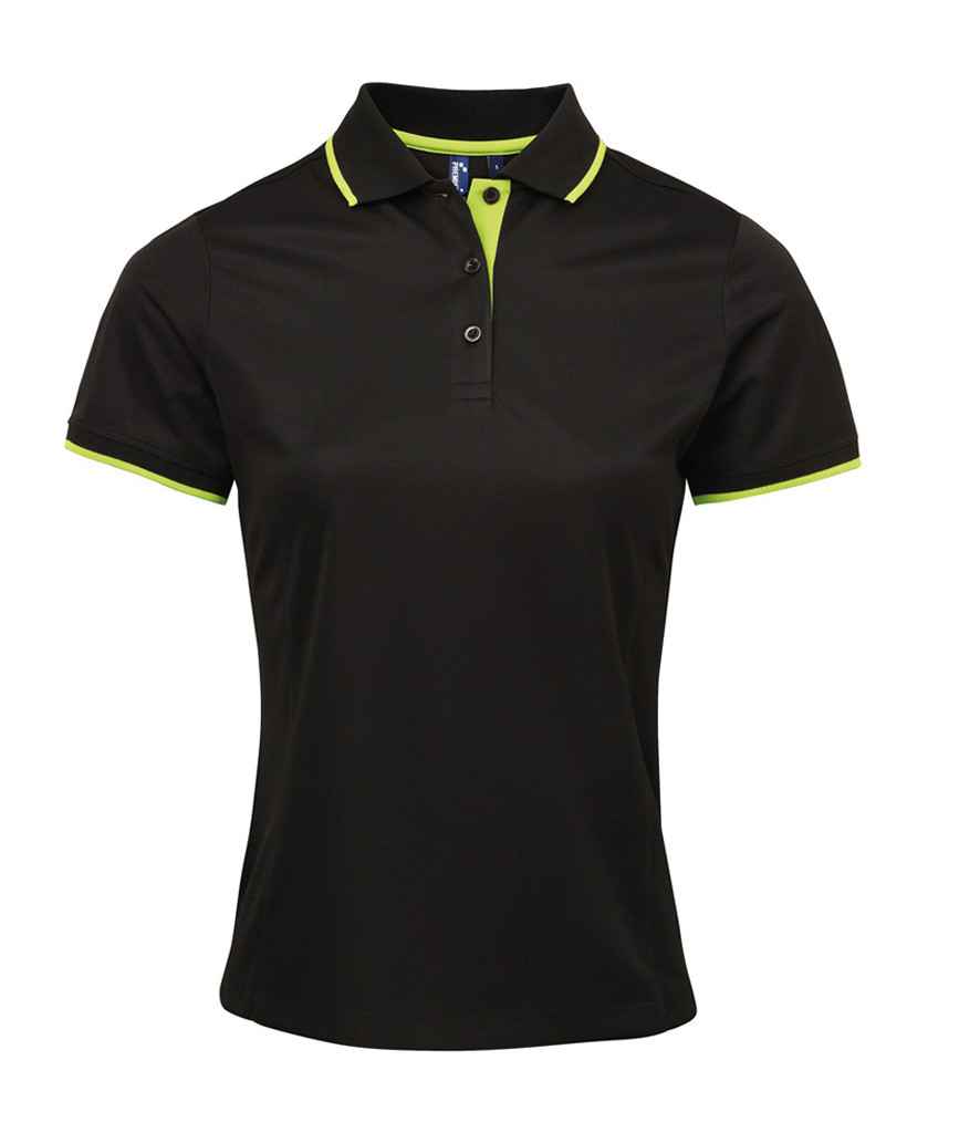 Premier Lds Contrast Cool. Polo
