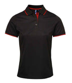 Premier Lds Contrast Cool. Polo