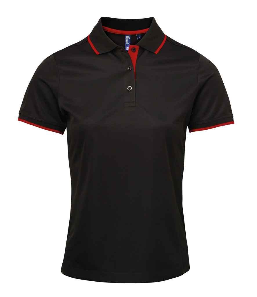 Premier Lds Contrast Cool. Polo