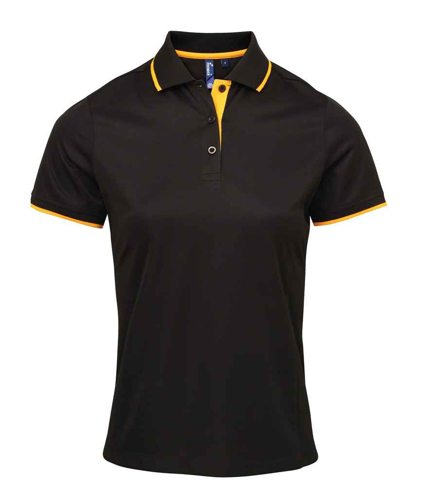 Premier Lds Contrast Cool. Polo