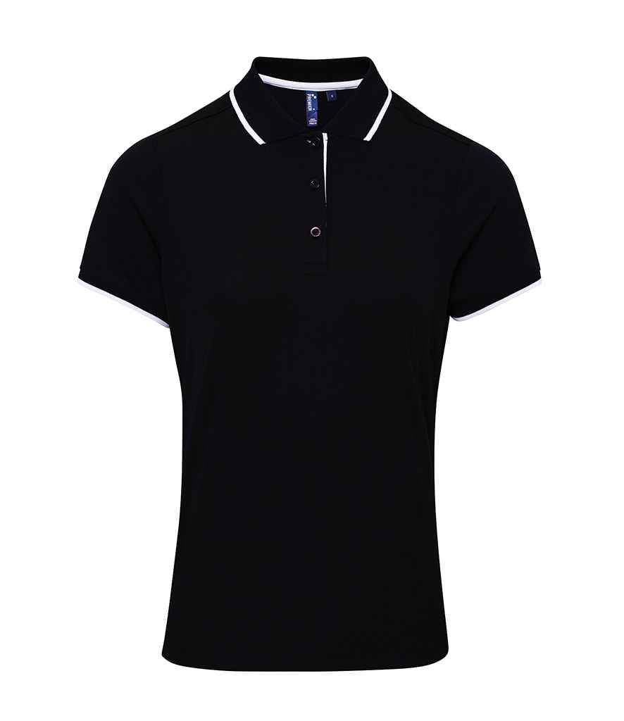 Premier Lds Contrast Cool. Polo