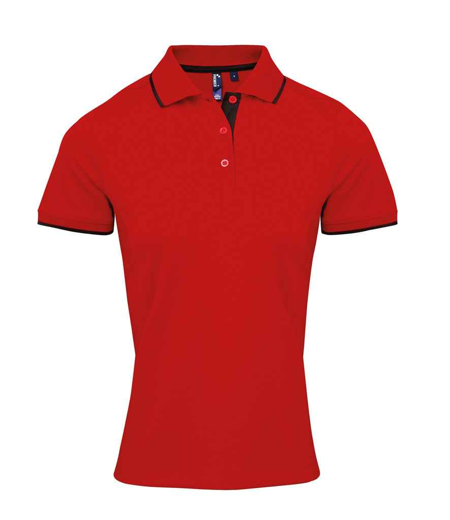 Premier Lds Contrast Cool. Polo