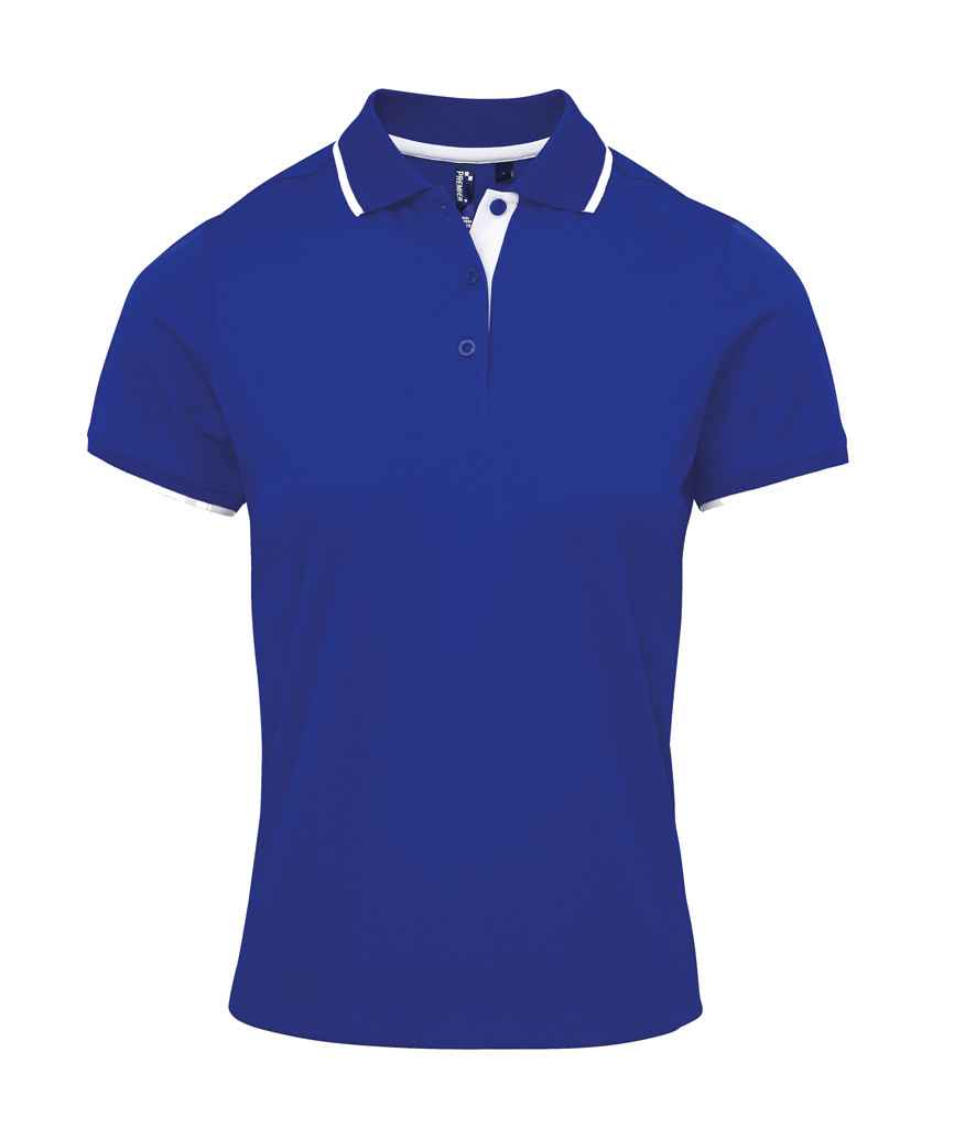 Premier Lds Contrast Cool. Polo