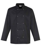 Premier L/S Stud Front Chefs Jkt