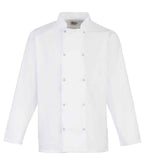 Premier L/S Stud Front Chefs Jkt